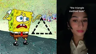 The Triangle Method meme card, common rarity