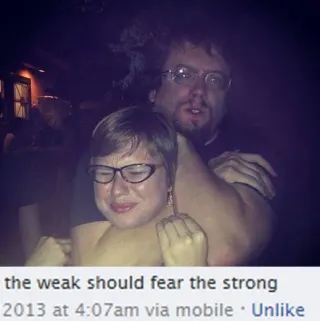 The Weak Should Fear the Strong meme card, rare rarity