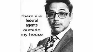 There Are Federal Agents Outside My House meme card, rare rarity