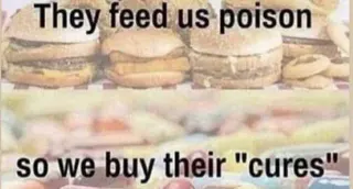 They Feed Us Poison meme card, rare rarity