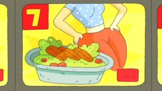Thick Thighs Pussy Salad meme card, common rarity