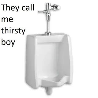 Thirsty Boy meme card, common rarity