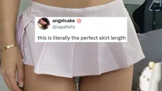 Carte meme This Is Literally the Perfect Skirt Length, rareté commune