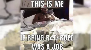 Carte meme This Is Me If X Was A Job, rareté commune