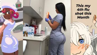 This My 4th Flu Shot This Month meme card, common rarity