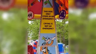 This Ride Only Stops In An Emergency, Crying Is Not An Emergency meme card, common rarity