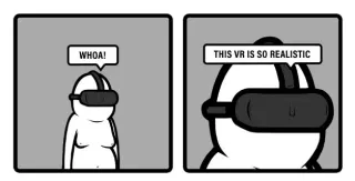 This VR Is So Realistic meme card, common rarity
