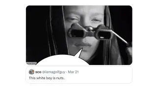 This White Boy Is Nuts meme card, common rarity