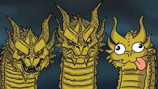 Three-Headed Dragon meme card, rare rarity
