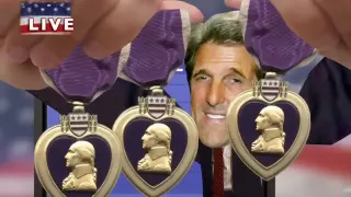 Carte meme Three Purple Hearts / « This Land » JibJab Parody, rareté commune