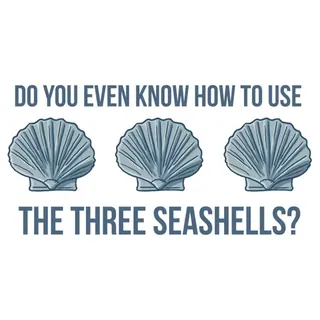 Three Seashells meme card, rare rarity