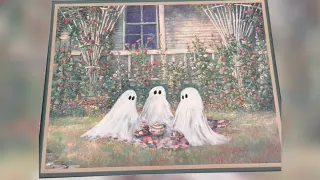 Thrifted Ghost Painting meme card, common rarity