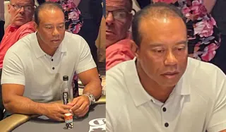 Tiger Woods Playing Poker meme card, common rarity