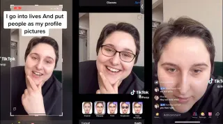 Carte meme TikTok Live Profile Picture Pranks, rareté commune