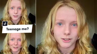 TikTok Teenage Filter meme card, common rarity