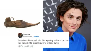Carte meme Timothée Chalamet Shoe, rareté commune