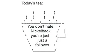 Carte meme Today’s Tea, rareté commune