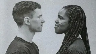 Tom Holland and Francesca Amewudah-Rivers "Romeo & Juliet" Faceoff Photo meme card, common rarity