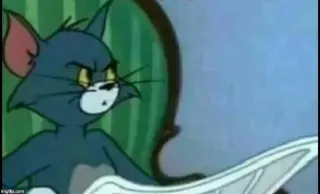 Tom Reading The Newspaper meme card, rare rarity