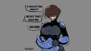 Tomboy Mandalorian meme card, rare rarity