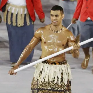 Tonga Flag Bearer meme card, common rarity