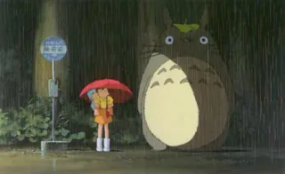 Totoro Bus Stop Parodies meme card, common rarity