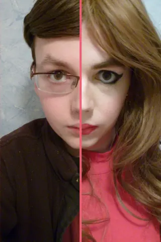 Transgender Transition Timelines meme card, rare rarity
