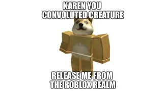Trapped Doge meme card, common rarity