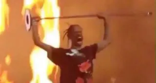 Travis Scott's Concert Pic meme card, rare rarity