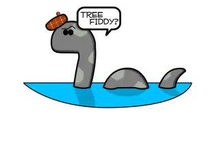 Tree Fiddy meme card, legendary rarity