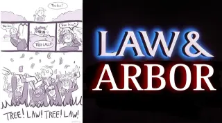 Tree Law meme card, common rarity