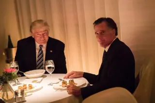 Carte meme Trump/Romney Dinner Photo, rareté commune