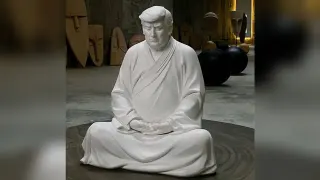 Trumpisattva meme card, common rarity