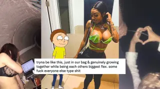 Tryna Be Like This, Just In Our Bag & Genuinely Growing Together meme card, common rarity