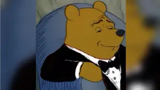Tuxedo Winnie the Pooh meme card, epic rarity