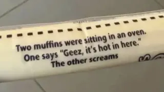 Two Muffins In An Oven Joke meme card, common rarity