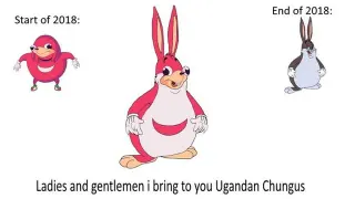 Ugandan Chungus meme card, common rarity