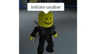 Unalive meme card, common rarity