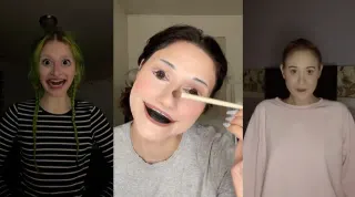 Uncanny Valley Makeup TikTok Trend meme card, common rarity