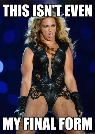 Unflattering Beyonce meme card, epic rarity