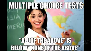 Unhelpful High School Teacher meme card, epic rarity