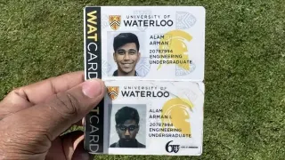 University of Waterloo Student ID meme card, common rarity