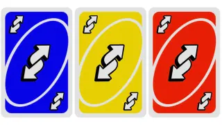 Uno Reverse Card meme card, epic rarity