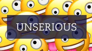 Carte meme Unserious (Slang), rareté commune