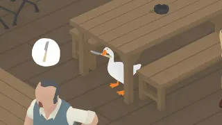 Untitled Goose Game meme card, rare rarity