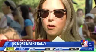 Utah Anti-mask Rally Video meme card, common rarity