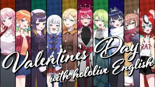 Carte meme Valentine’s Day with hololive English, rareté commune