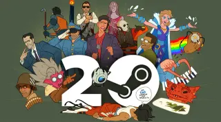 Valve Steam 20th Anniversary meme card, common rarity