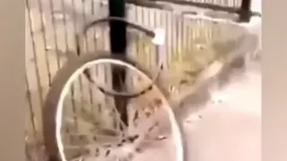 Carte meme Le vélo au cadenas « sécurisé », rareté commune