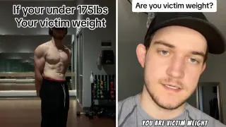 Victim Weight meme card, common rarity